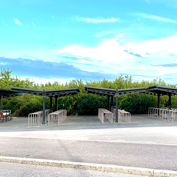 fietsparkeren fietsoverkapping sneeuwlast fietsaanleunbeugels