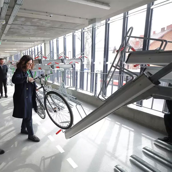 fietsparkeren etagerek fietsdetectie