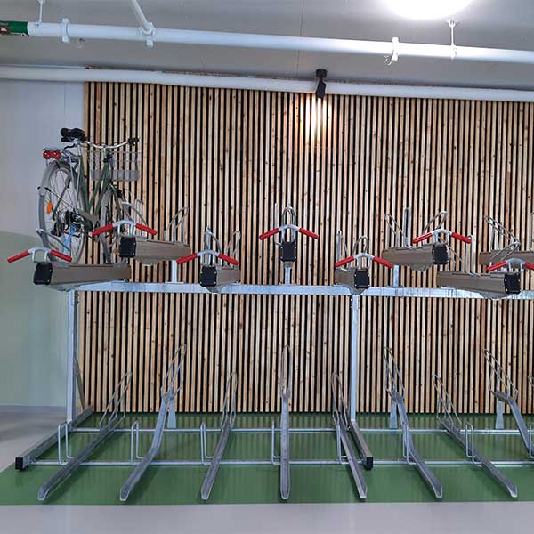 Fietsparkeren fietsenrek dubbellaags etagerekken