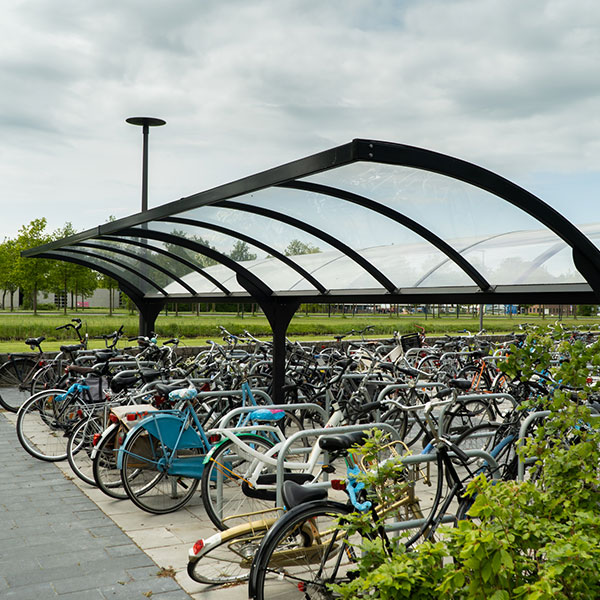 fietsparkeren fietsenrek fietsoverkapping fietsaanleunbeugels