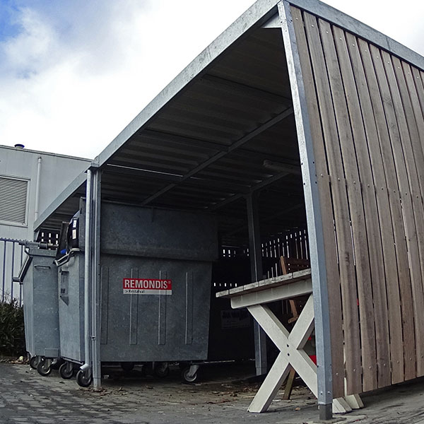 klant overkapping carport berging