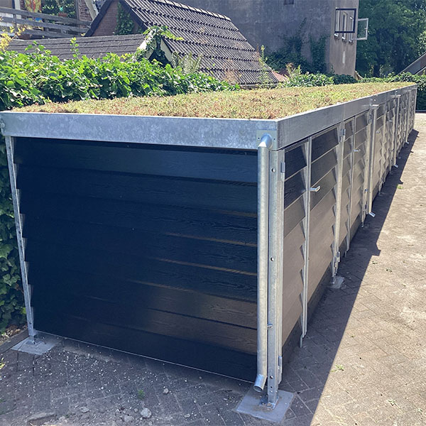 121082 overkapping berging buitenberging mini berging fietsenberging