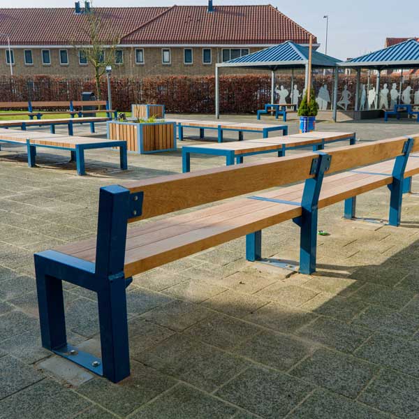 131888 straatmeubilair buitenbank picknickset plantenbak