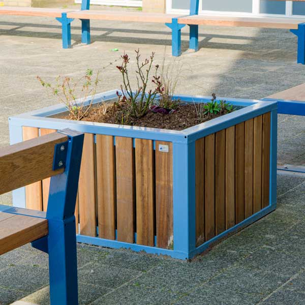 131888 straatmeubilair buitenbank picknickset plantenbak