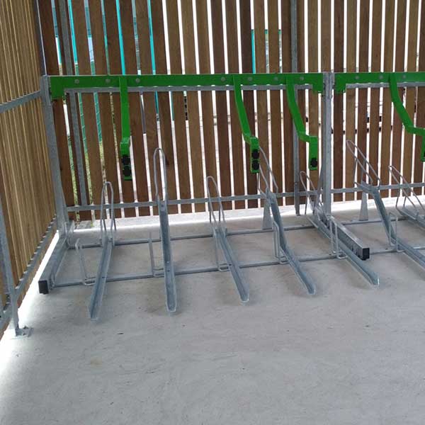 124746 fietsparkeren fietsoverkapping etagerek oplaadpunt aanleunbeugel