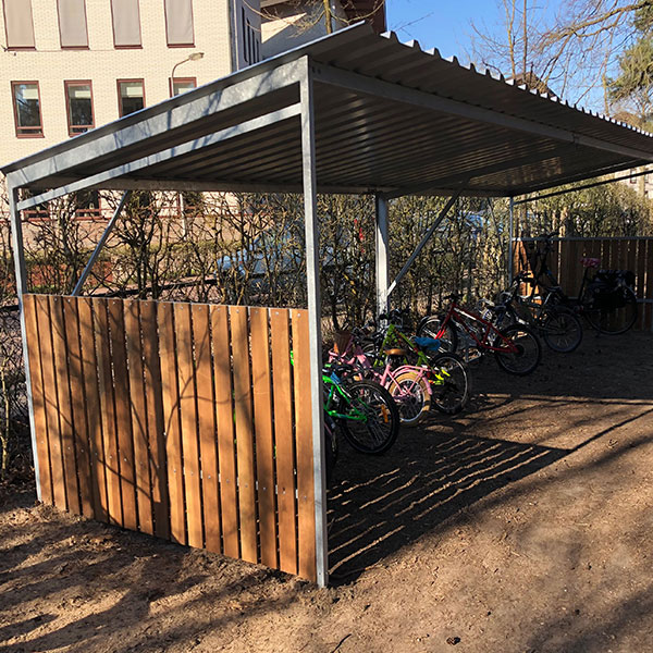 120692 116974 fietsoverkapping fietsenrek voor kinderfietsen basisschool