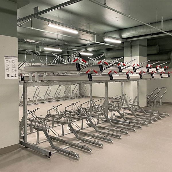 fietsparkeren ondergrond fietsenrekken etagerek fietsaanleunbeugel