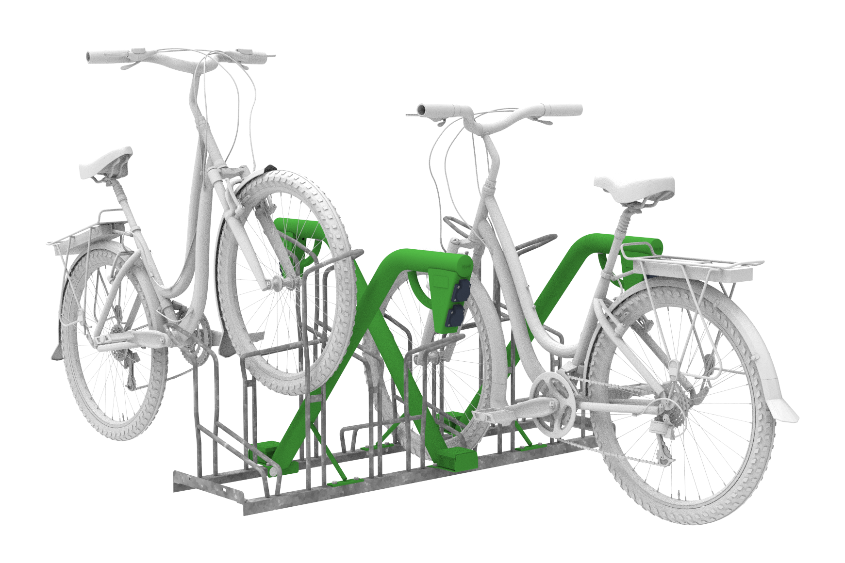 FalcoSound fietsenrek met oplaadpunt voor e-bike