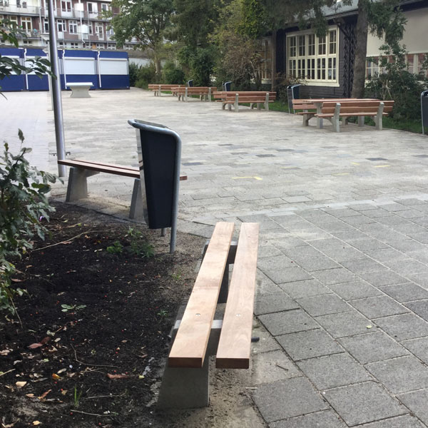 straatmeubilair buitenbank zitbank parkbank FalcoPark