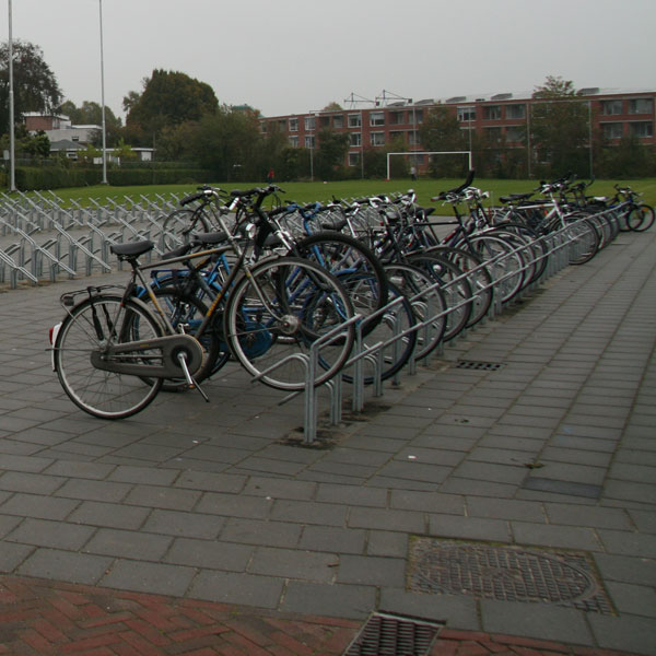 fietsparkeren fietsklem F-10 F-11 90 graden