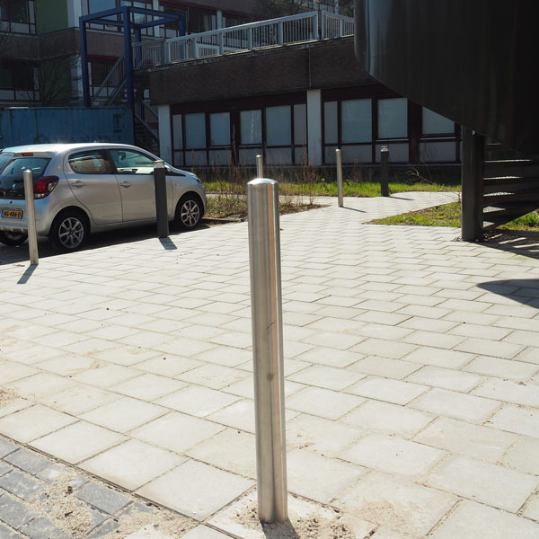 verkeersvoorzieningen afzetpaal rvs diam.89