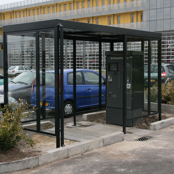 verkeersvoorzieningen parkeervoorzieningen overkapping betaalautomaat