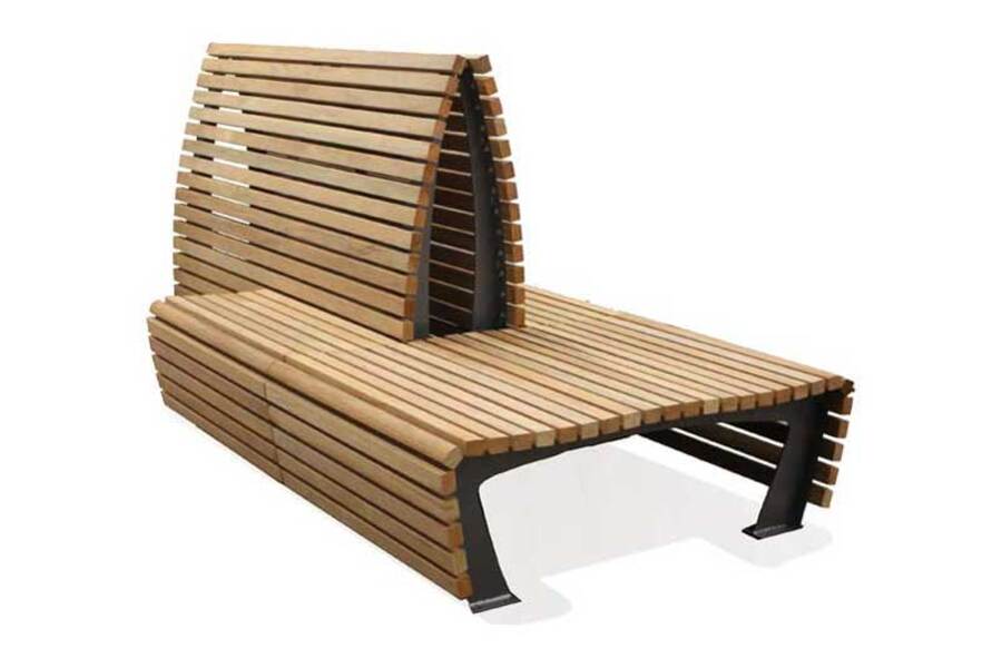 straatmeubilair parkbank buitenbank zitbank zitelement tapis du bois