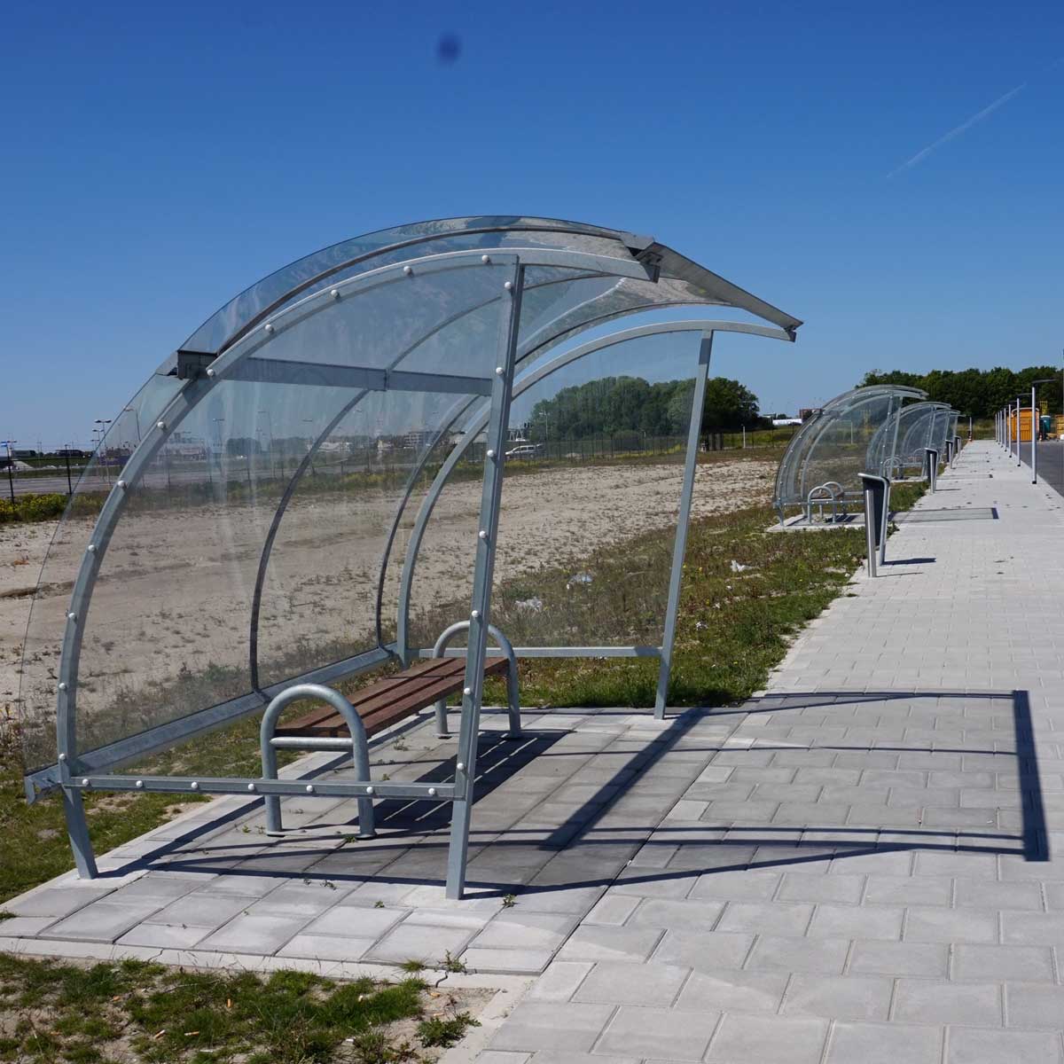 FalcoLite fietsoverkapping, enkelzijdig