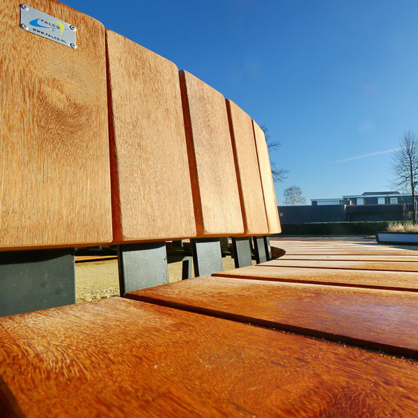 zitelement buitenbank boombank straatmeubilair parkbank FalcoSinus