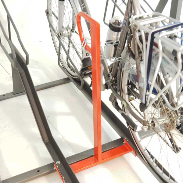 compact fietsparkeren etage fietsenrek FalcoLevel Premium+ FietsParKeur aanbindbeugel