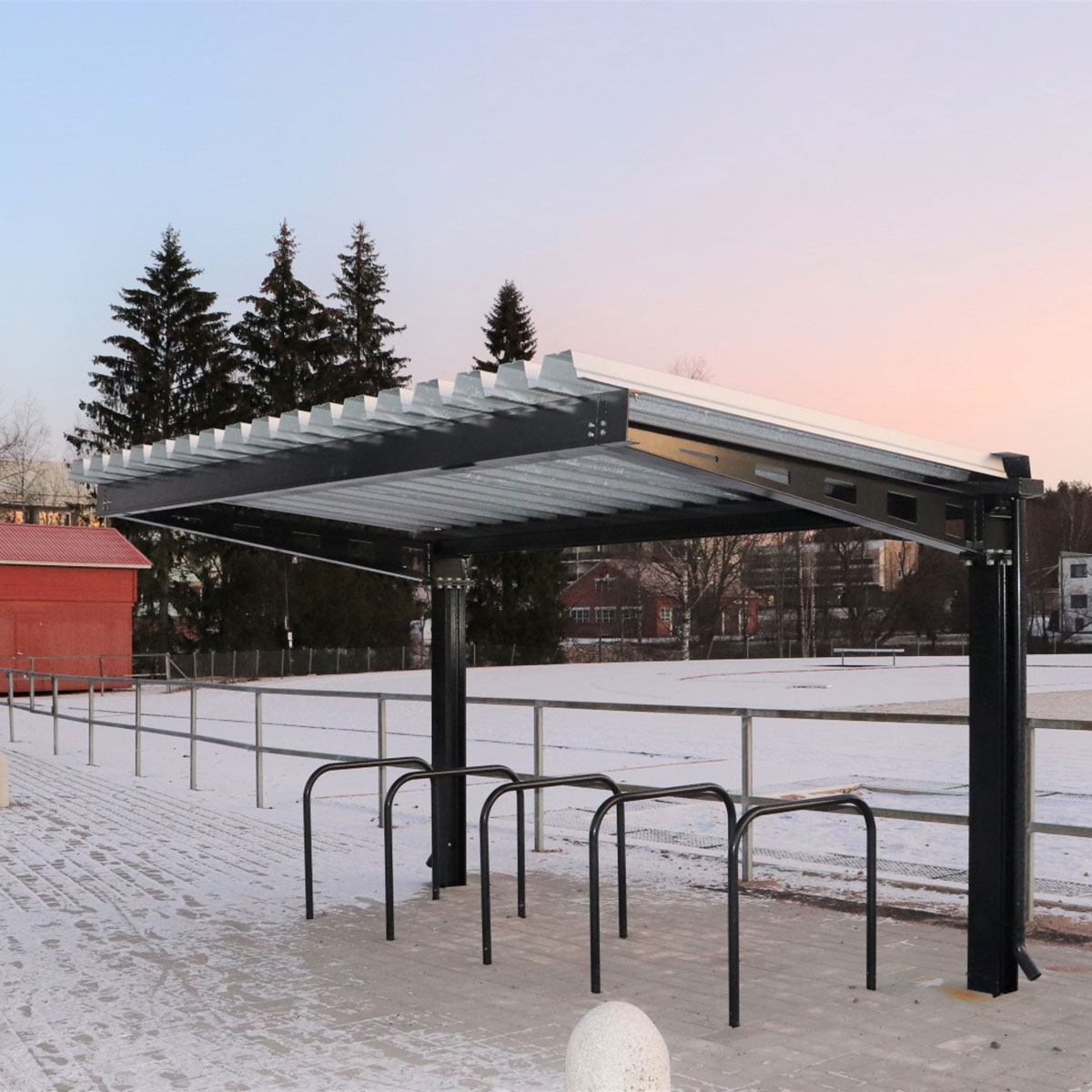 FalcoHoth enkelzijdige fietsoverkapping