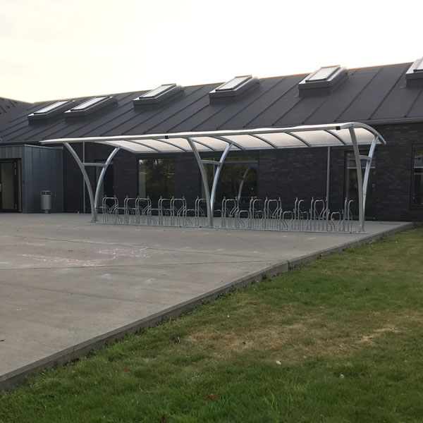 FalcoRail Low fietsoverkapping, dubbelzijdig