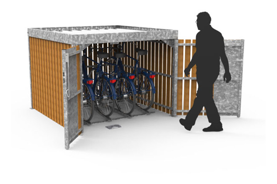 fietsparkeren overkapping FalcoCrea mini berging