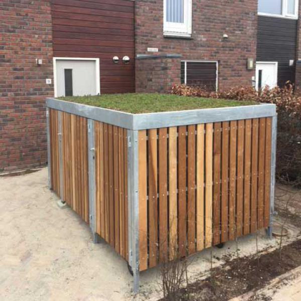 fietsparkeren overkapping FalcoCrea mini berging