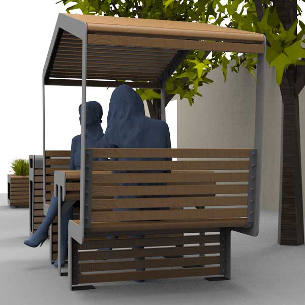 Overdekte FalcoLinea zitplek JOP