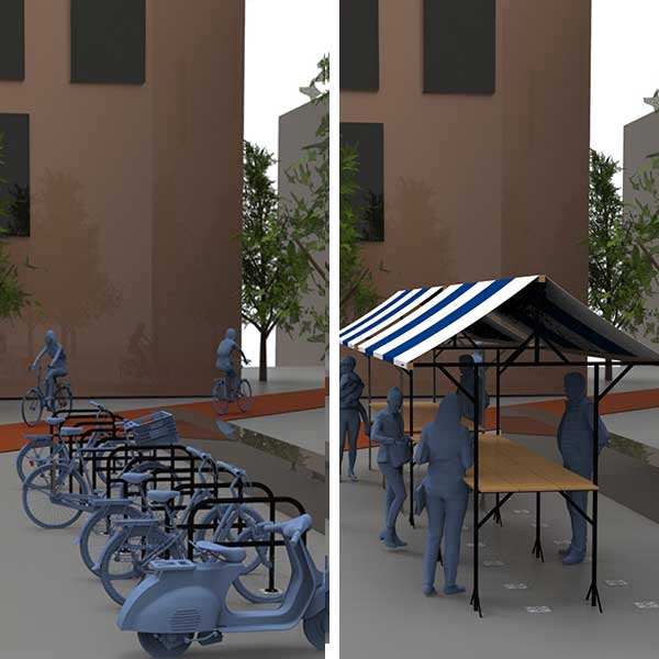 verwijderbare fietsaanleunbeugels