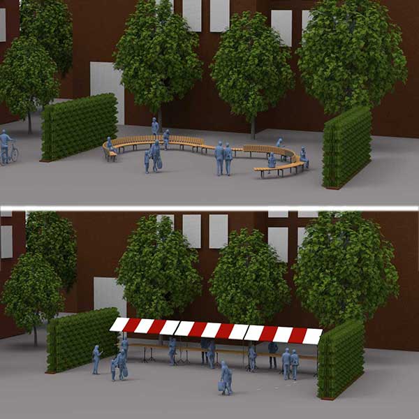 verwijderbaar straatmeubilair