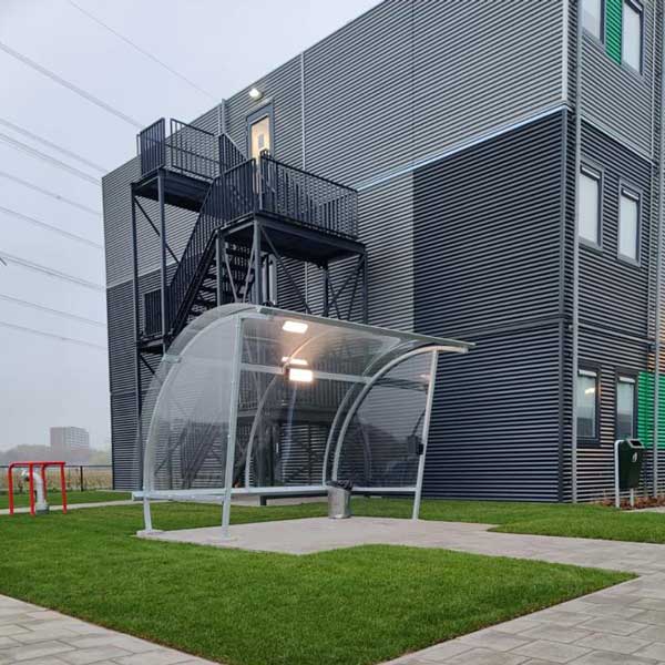 FalcoLite fietsoverkapping, enkelzijdig