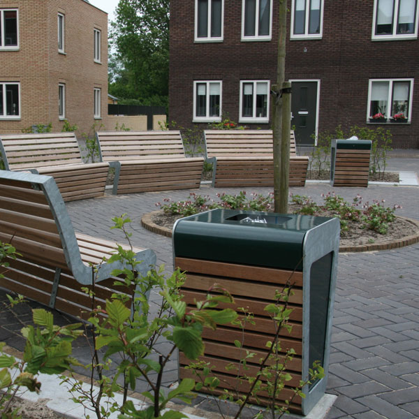 Straatmeubilair afvalbak vuilnisbak FalcoLinea