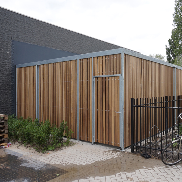 FalcoLok 600 fietsoverkapping voor etagerekken