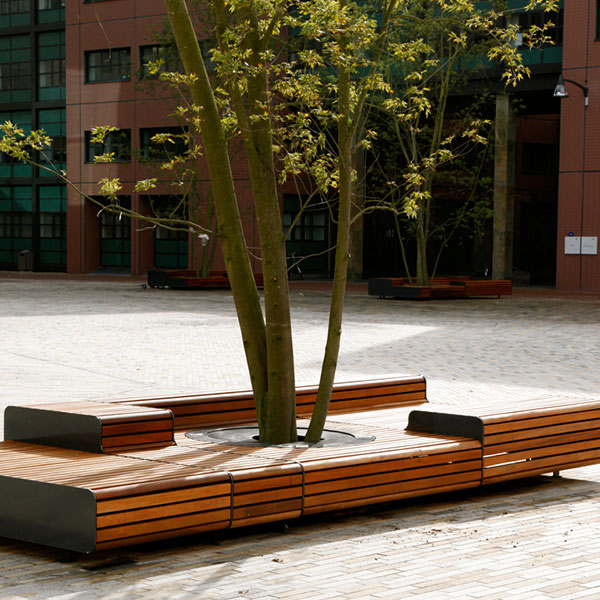 straatmeubilair buitenbank zitbank boombank
