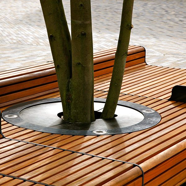 straatmeubilair buitenbank zitbank boombank