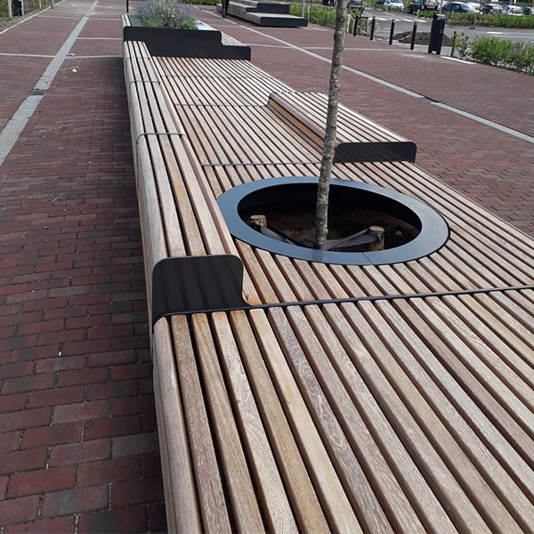 straatmeubilair buitenbank zitbank boombank