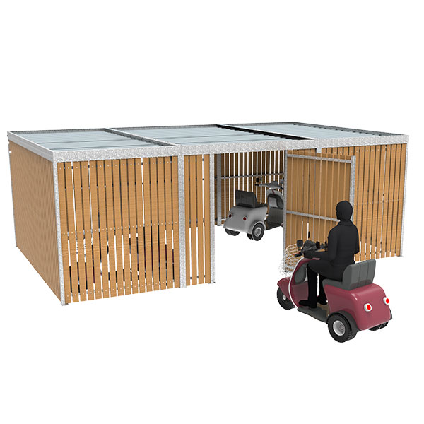 FalcoLok 600 brede deur scootmobiel berging