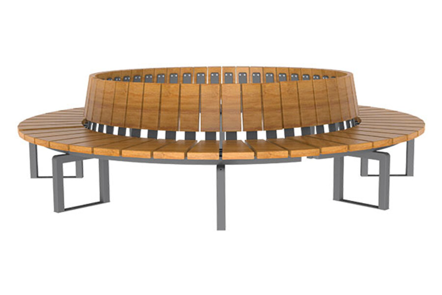 straatmeubilair zitbank boombank buitenbank