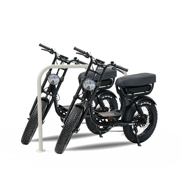 FalcoLean RVS Fietsaanleunbeugel met of zonder tussenbuis