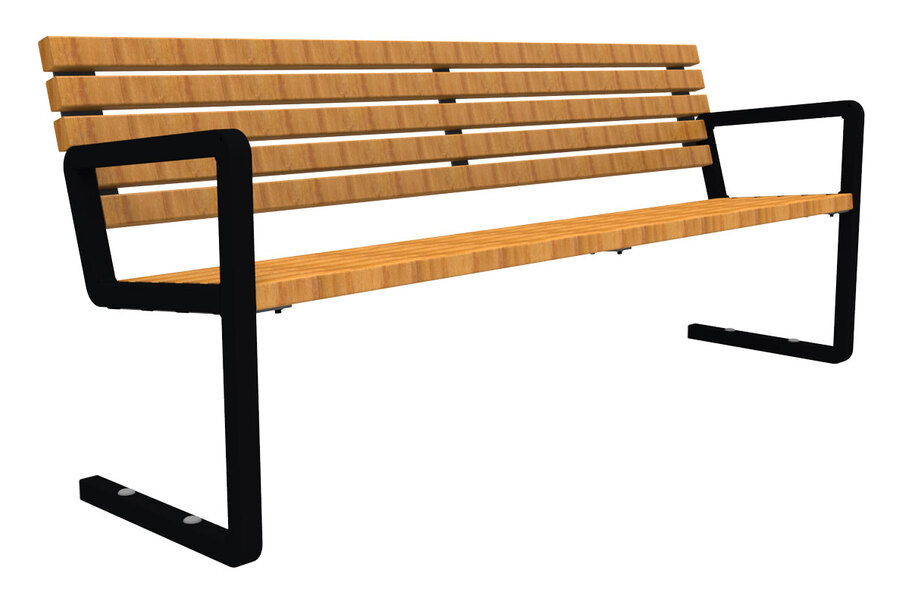 straatmeubilair buitenbank zitbank parkbank fsc hout FalcoNine