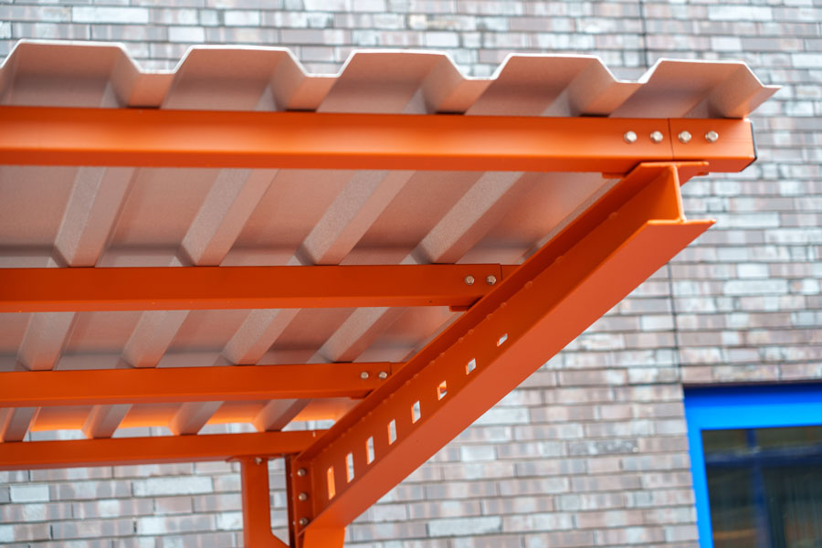 FalcoAndo enkelzijdige overkapping, aluzinc