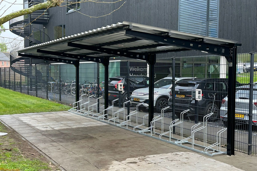 FalcoAndo enkelzijdige overkapping, aluzinc