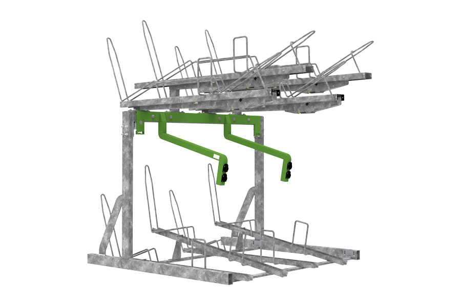 FalcoLevel Eco etagerek met oplaadpunt voor e-bike
