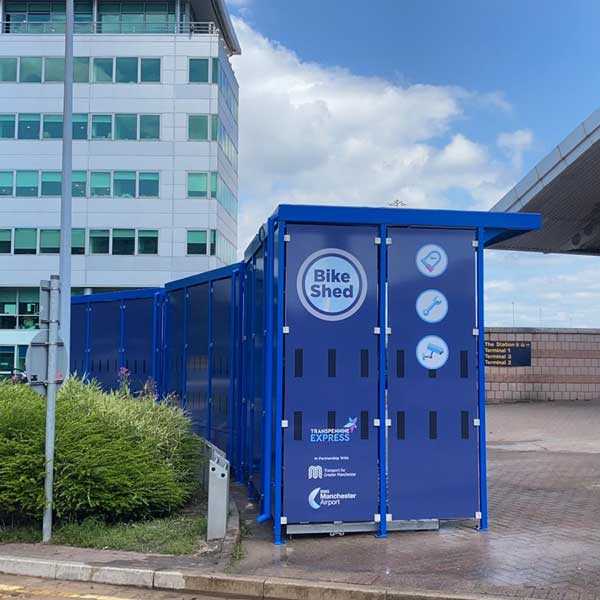 FalcoZan fietsoverkapping voor etagerekken